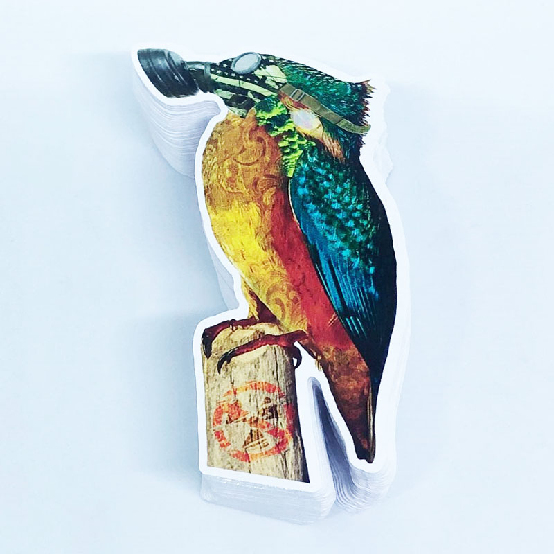 die cut non laminated stickers