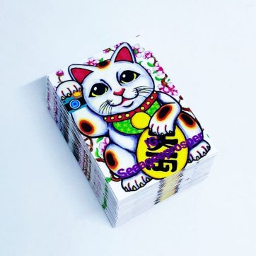 rectangle laminated stickers